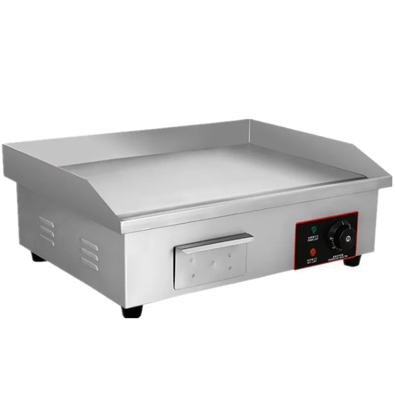 110V/220V Commercial Electric Grill With Temperature Control Convenient To Operate Stainless Steel Griddle Flat Plate |