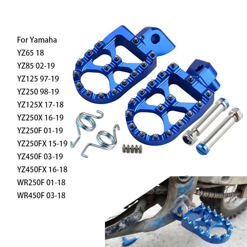 Подножки для мотоцикла подножки Yamaha YZ 65 85 125 250 125X 250X 250FX 450FX WR 250F 450F YZF WRF 450 2001 2019|foot