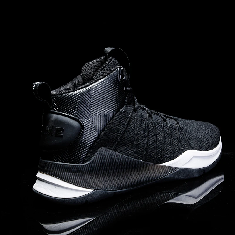 Бренд KELME баскетбольные кроссовки мужские высокие черные АМОРТИЗИРУЮЩИЕ