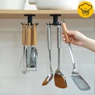 Вращающиеся на 360 градусов искусственные крючки, тряпичная лопата, вешалка для ложки, кухонная полка, органайзер для кухонной посуды, крючок, кухонный аксессуар