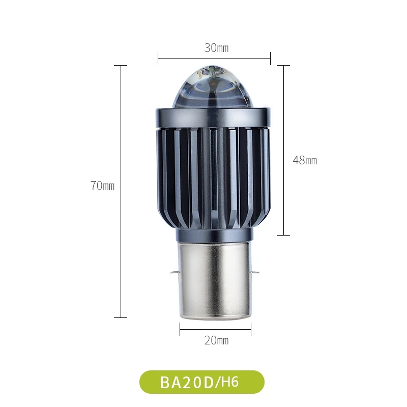 Мотоциклетные мини светодиодные лампы BA20D двухцветные скутеры