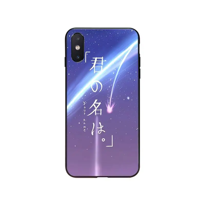 Японский аниме "Твоё имя" чехол для телефона iPhone 7 8 Plus X XS Max XR Coque iPhone 5s SE 2020 6 6s 11Pro.