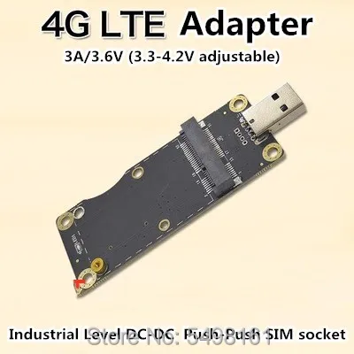 Адаптер Mini PCI E Express к USB адаптер WWAN со слотом для SIM карты модуля 3G/4G - Цена: 447,19 руб.