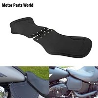 motorcycle black heat saddle shield deflectors pu leather for harley touring street glide road glide softail dyna sportster xl