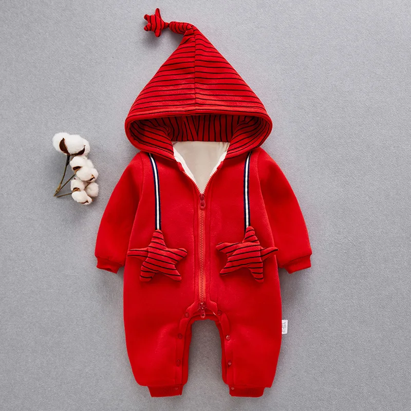 HYLKIDHUOSE/2019 зимние комбинезоны для маленьких девочек и мальчиков новорожденных