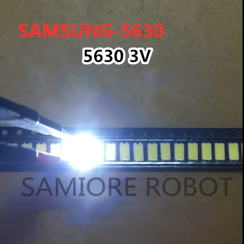 100 шт. для SAMSUNG LED LCD подсветка ТВ применение Средняя мощность 0 5 Вт 3 в 5630 холодный