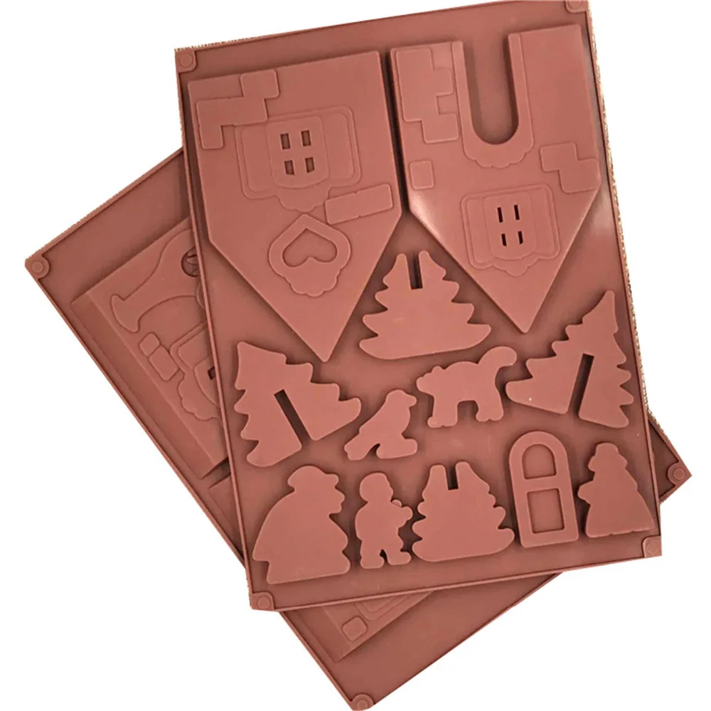 Шоколадная форма для приготовления пищи силиконовые формы выпечки Кондитерские