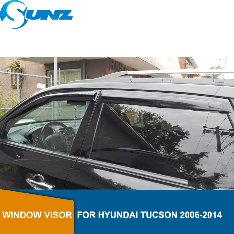 Дефлектор бокового окна для HYUNDAI TUCSON 2005 2006 2007 2008 2009 2010 2011 2012 2013 козырек от солнца Козырьки навесы гвардии SUNZ
