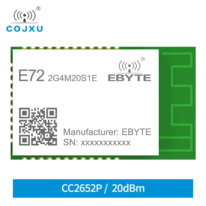 CC2652P çoklu protokol 2.4GHz kablosuz modülü 20dBm 100mW SMD SoC modülü endüstriyel sınıf kablosuz alıcı E72-2G4M20S1E