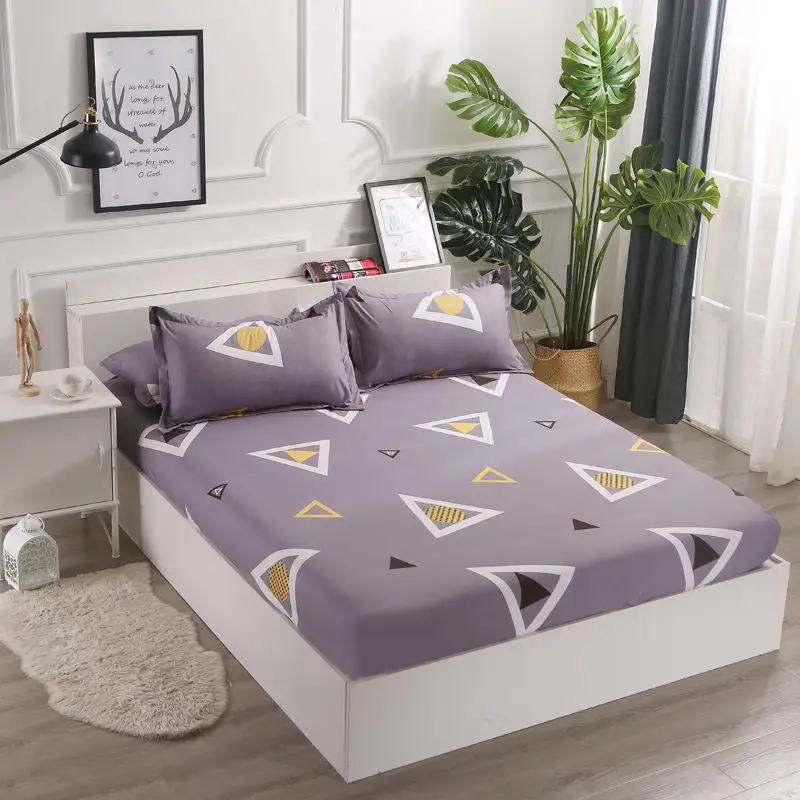 Чехол на матрас с тропическими растениями дышащий защитный чехол кровать для