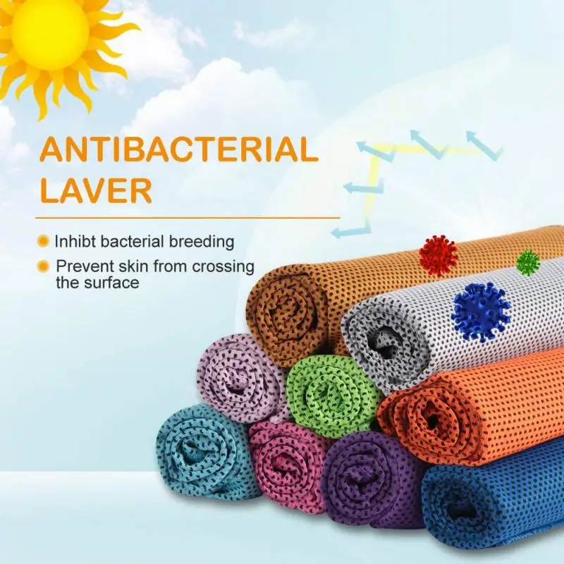 Colorful beach towel Rapid Cooling Ice Towel Quick-Dry Beach Towels Summer ice cooling for sports For toalla playa | Дом и сад
