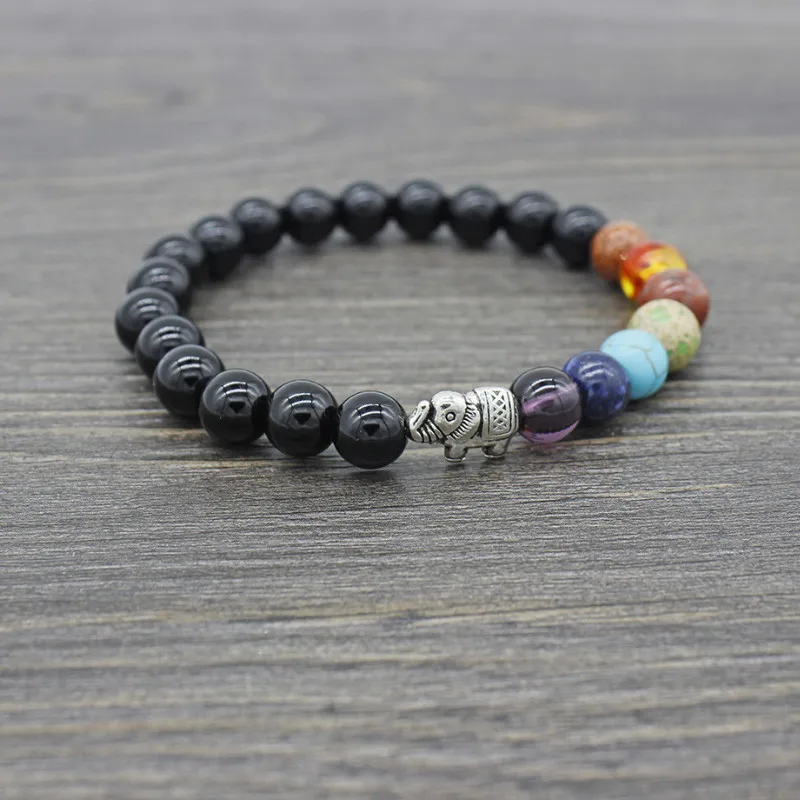 

Jewelry Accessories Creative Personality 8mm Beads Elephant Bracelet