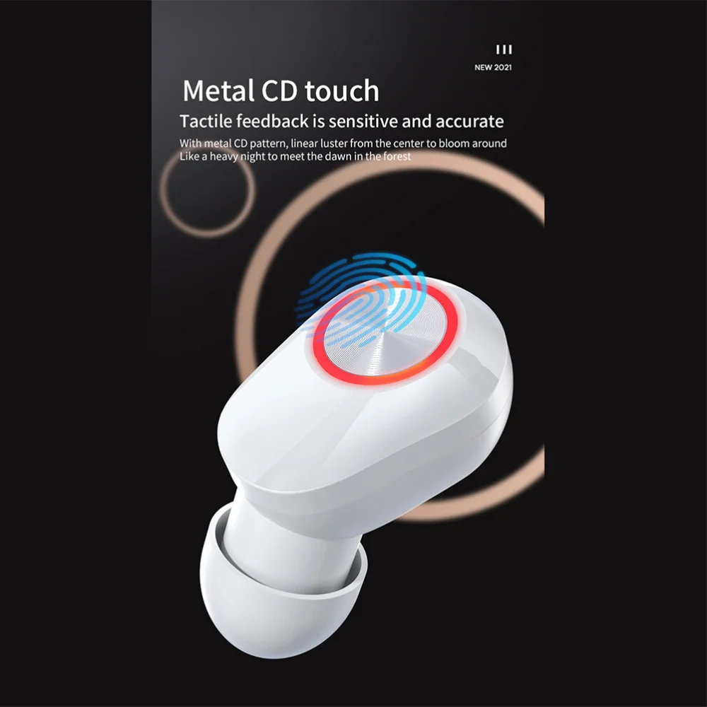 

1 Pair Waterproof Workout Headphones Ergonomic Wireless Earphones For Running