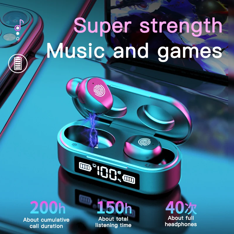 TWS-стереонаушники с зарядным футляром и поддержкой Bluetooth 5 0 350 мА · ч | Мобильные