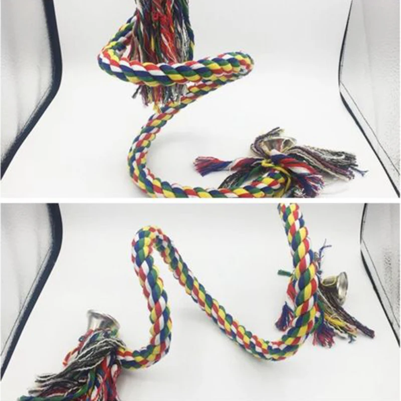 Хлопчатобумажная ткань жердочка для птицы Игрушка хлопок стойка сидения