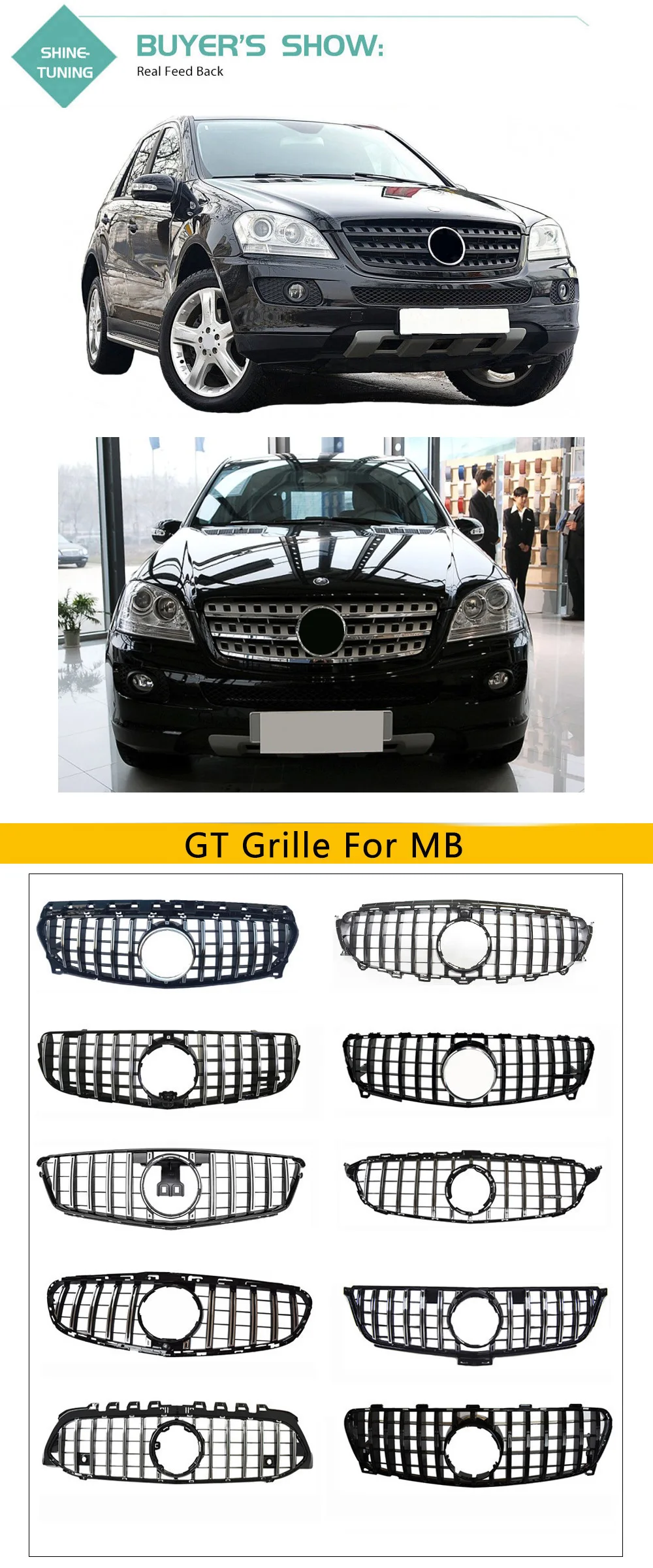 Передняя решетка подходит для mercedes ML Class W164 x164 amg решетка 2005-08 ML300 ML320 ML350 ML400 ML500 ML430 без эмблемы