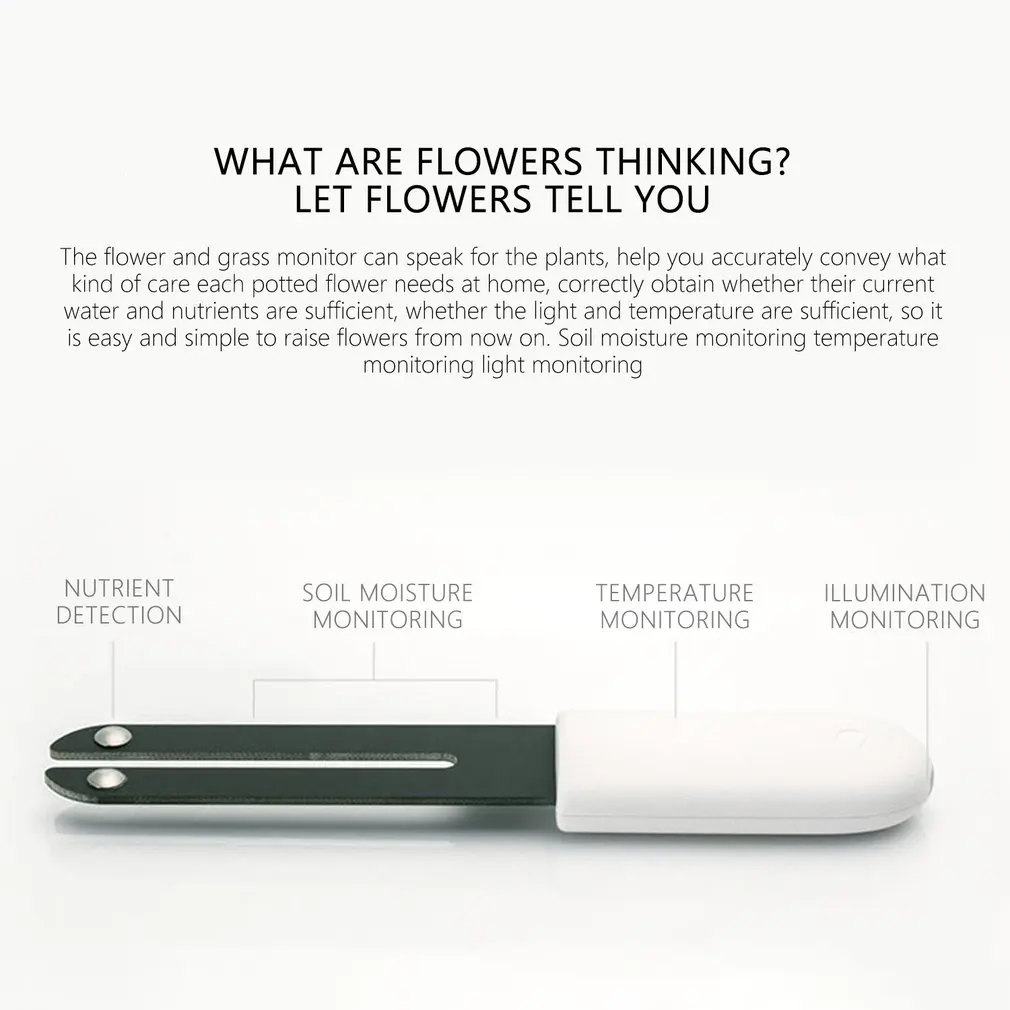 Анализатор почвы Xiaomi Mi Flora Monitor умный цифровой прибор для измерения освещенности