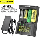 LiitoKalaLii-600 зарядное устройство для литий-ионных аккумуляторов 3,7 в и NiMH аккумуляторов 1,2 в, подходит для 18650 26650 21700 26700 AA AAA и других
