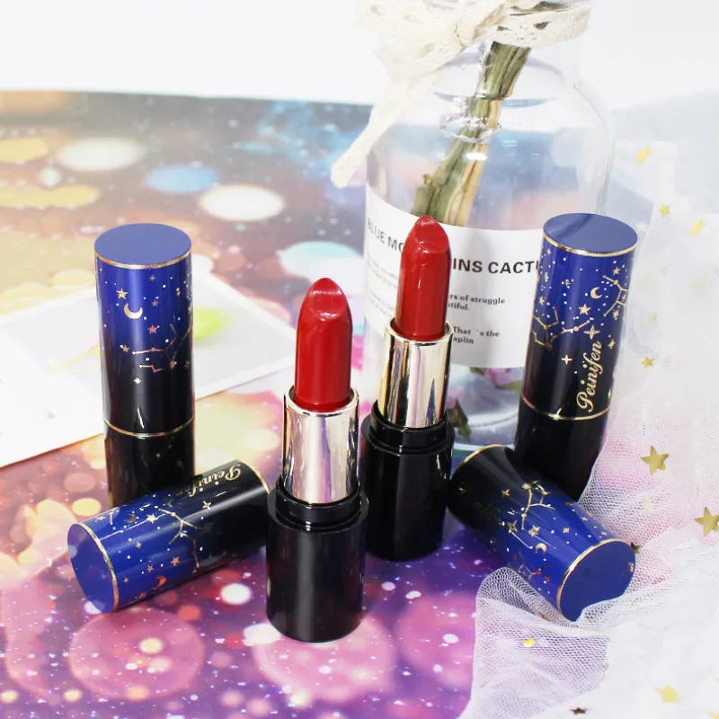 

matte cmakeup woman Sexy durable waterproof nude red lipstick lips make up Waterproof Lip Gloss Korean cosmetic