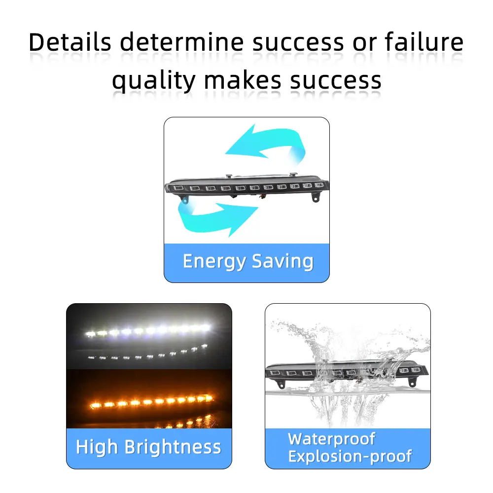 Светодиодный ные ДХО Противотуманные фары s для Audi Q7 2006 2007 2008 2009 передние