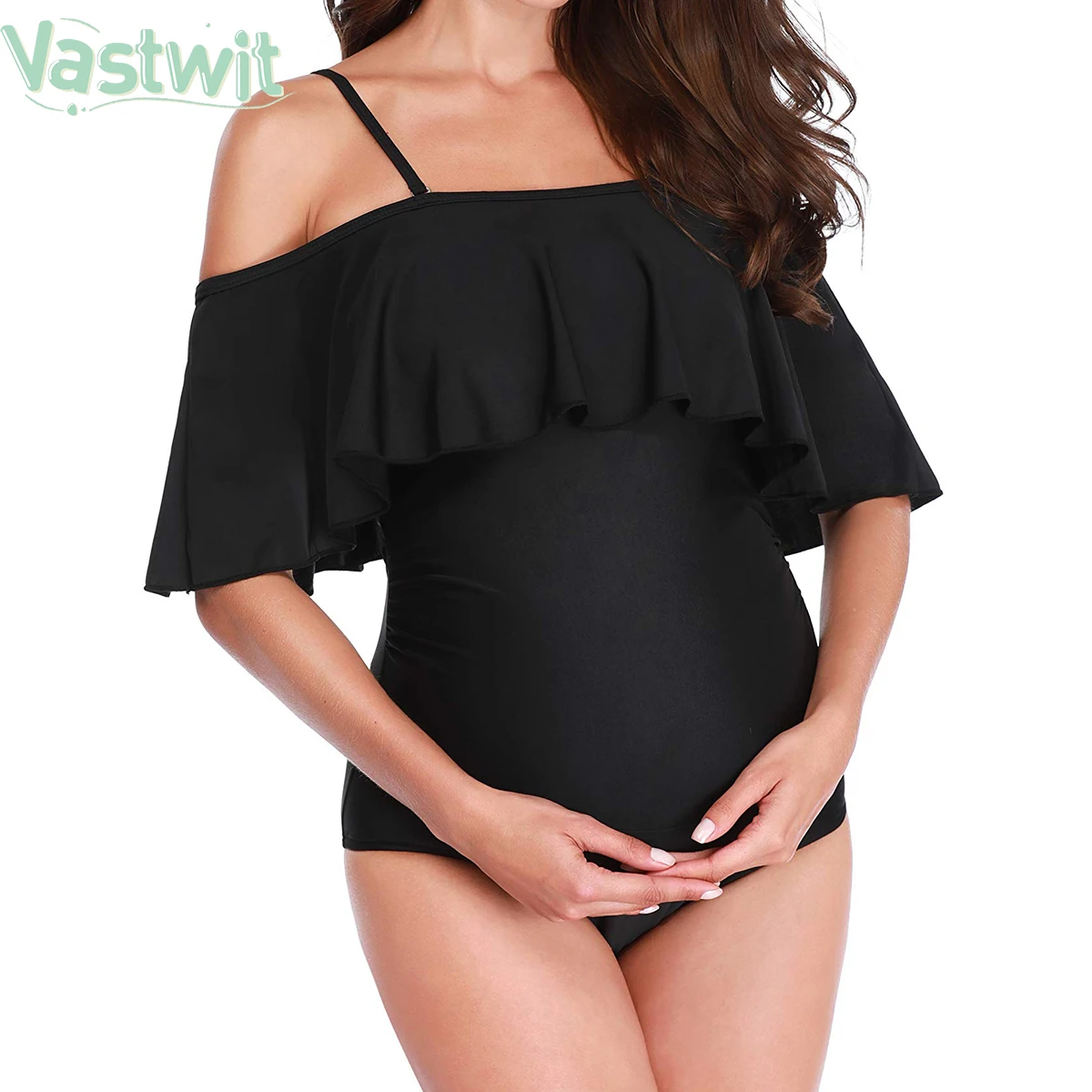 

Maternity Tank Bikini One Piece Ruffle Sexy Swimsuit Pregnancy Bathing Suit Pregnant Women Plus Size Swimwear Tankini Beachwer