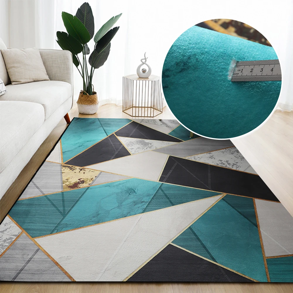 

Geometric Printed Carpet Living Room Large Area Rugs Bedroom Carpet Modern Home Living Room Decoration Washable Floor Lounge Rug