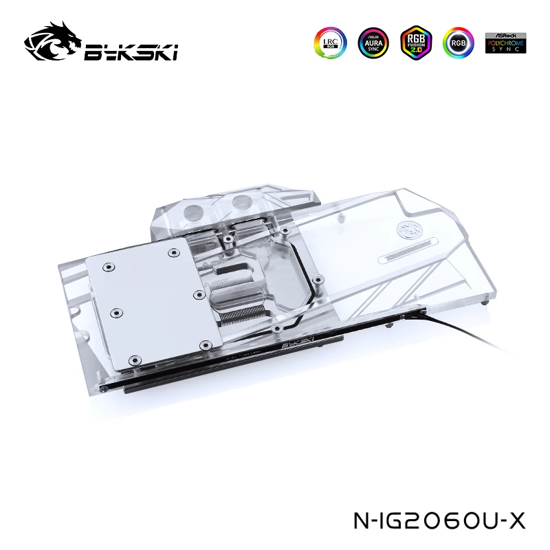 Bykski GPU кулер подходит для красочных IGAME RTX2060 /1660ti Ultra /Advanced 6G полное покрытие VGA блок