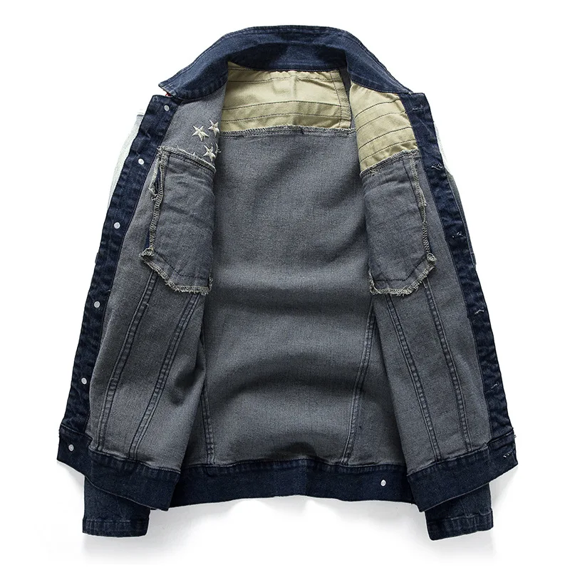 Джинсовая куртка в стиле хип-хоп панк модные облегающие мотоциклетные джинсы со