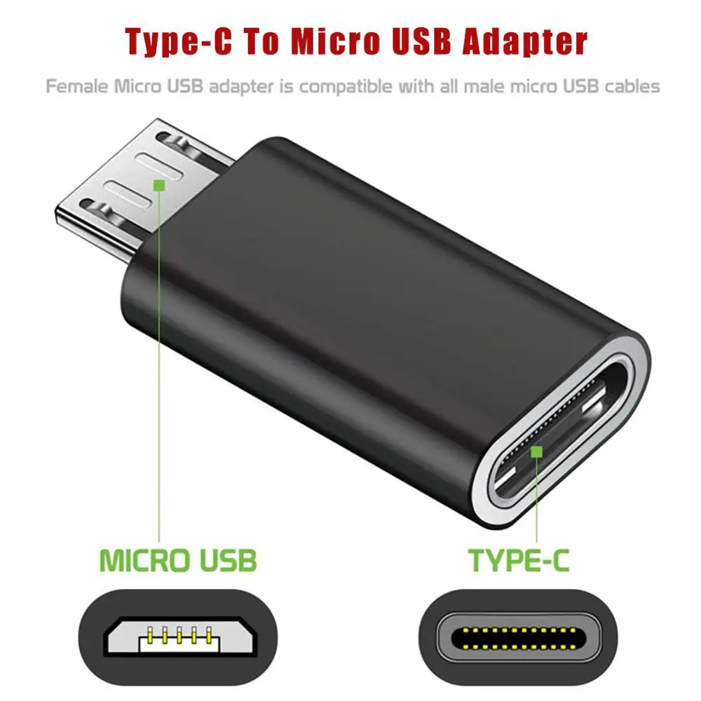 Переходник с Type-C USB C на Micro кабель из сплава папа мама адаптер конвертер