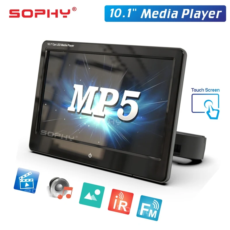 10," монитор для заднего сиденья автомобиля MP4 MP5 HD видео мультимедийный плеер сенсорный экран зеркальная связь IR/FM SH1028-P5