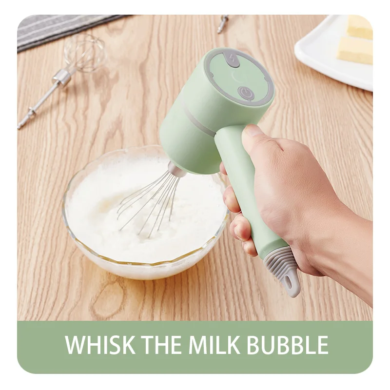 

LISM 2022 New Wireless Portable Electric Food Mixer Hand Blender 3 Speeds High Power Dough Blender Egg Beater Hand Mixer