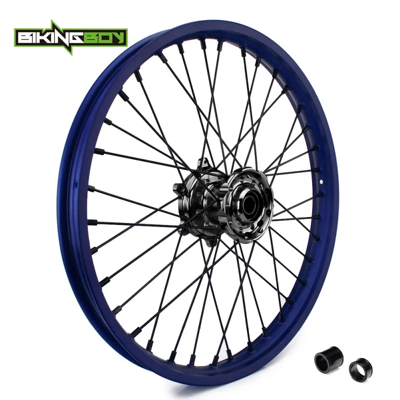 BIKINGBOY спереди и сзади 2" 19" обод колеса концентратора для Yamaha YZ250F YZ450F YZF 250 YZ-F 450 09, 10, 11, 12, 13, 14, 15, 16, 17, 18, 19, мотокросс - Цвет: YZF 14-19 Front Bla