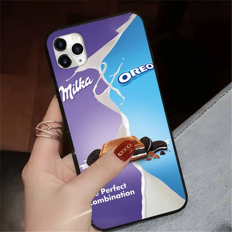 

Chocolate Milka funny design pattern soft tpu shell cover Phone Case for iPhone 11 12 pro XS MAX 8 7 6 6S Plus X 5S SE 2020 XR