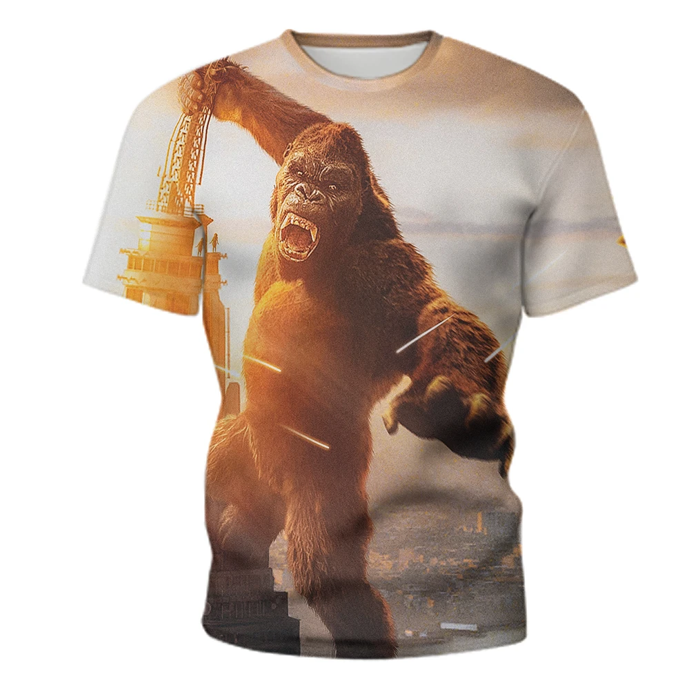 

2021 New Movie Theme Cool T-shirt Male 3d Digital Print Boy Street Summer Round Collar T-shirt Comfortable And Breathable