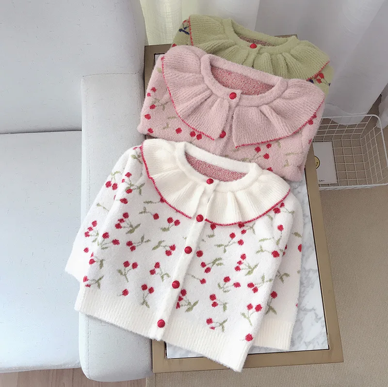 Новинка 2019 года Детские кардиганы Симпатичные Свитера для девочек свитер
