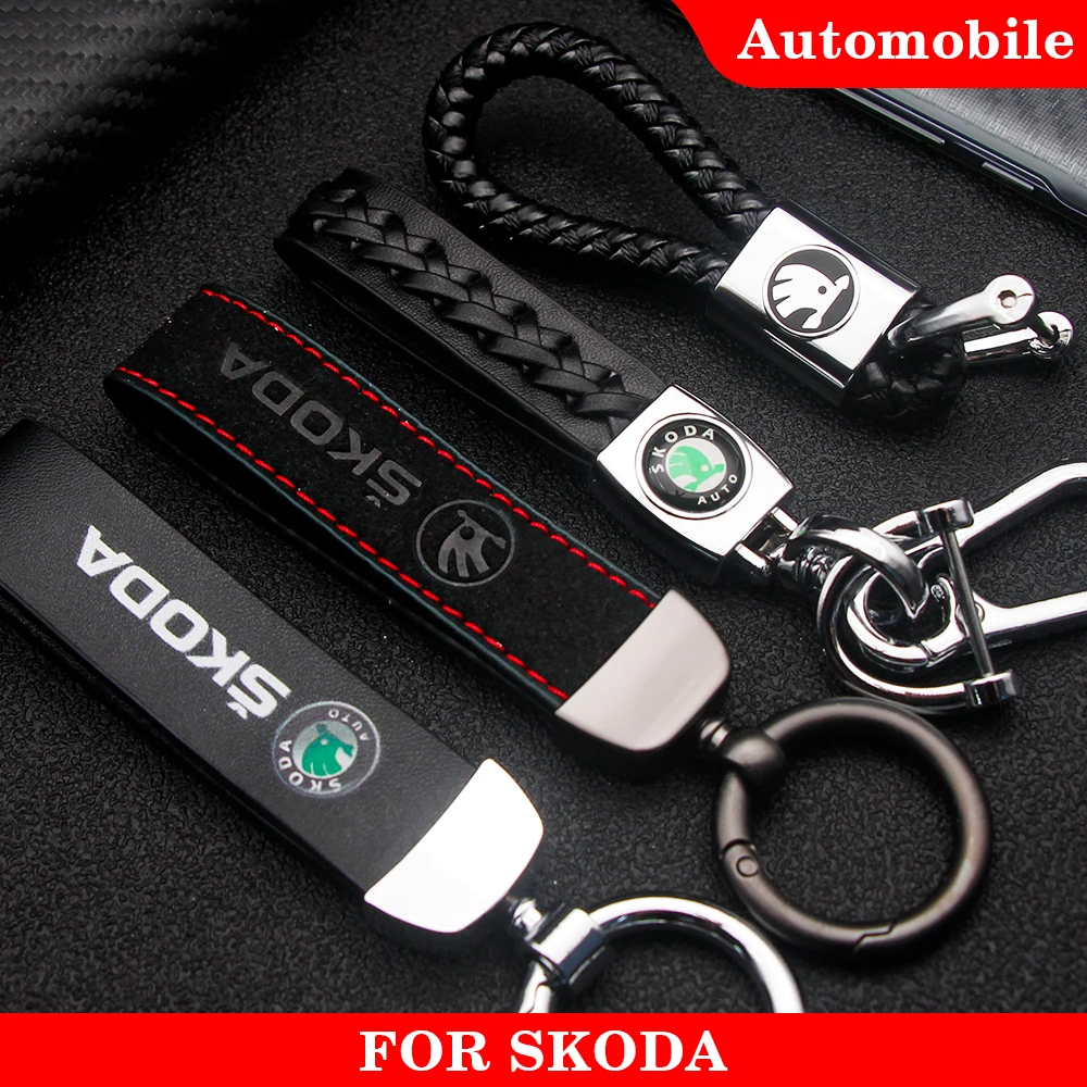 Автомобильный металлический брелок кожаный для ключей с 3D логотипом чехол