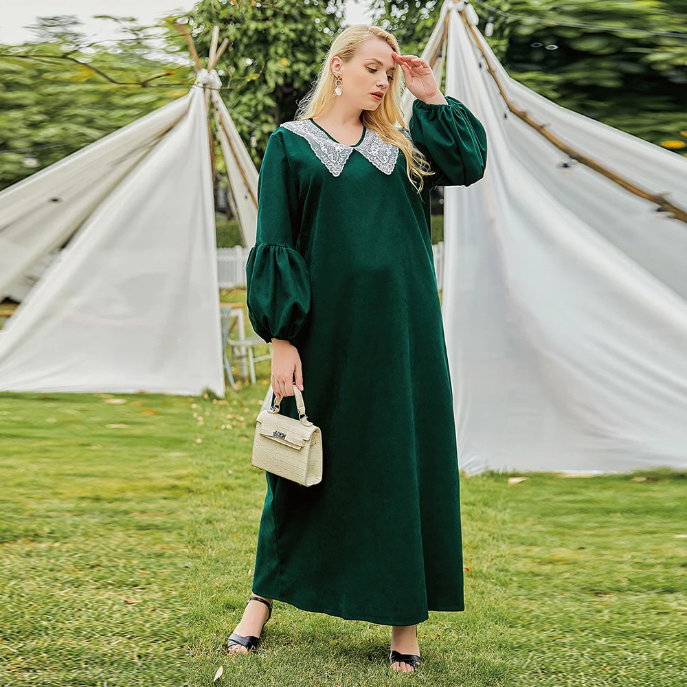 

Eid Mubarak Abaya Дубай мусульманское Модное Длинное платье женская одежда длинное мусульманское платье кафтан Djellaba femme