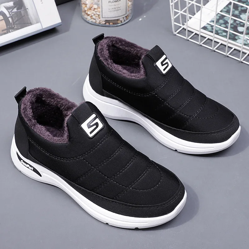 

Snow Boots Women's Winter New Velvet Thickened Cotton Boots Middle-Aged and Elderly Cotton Shoes Lightweight