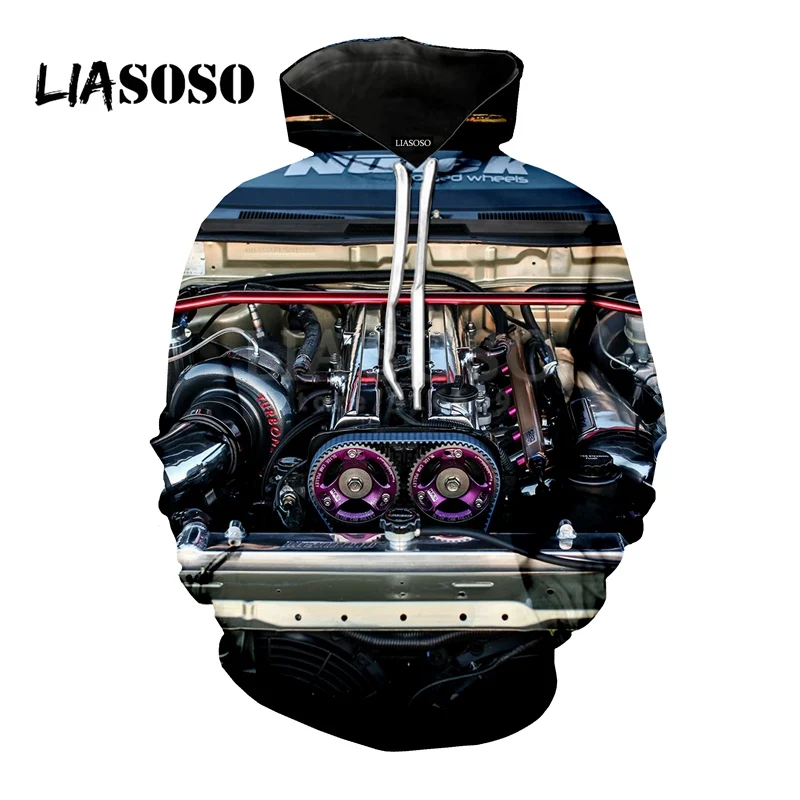 Топ 10 2JZ с автомобильным двигателем персональная футболка 3D