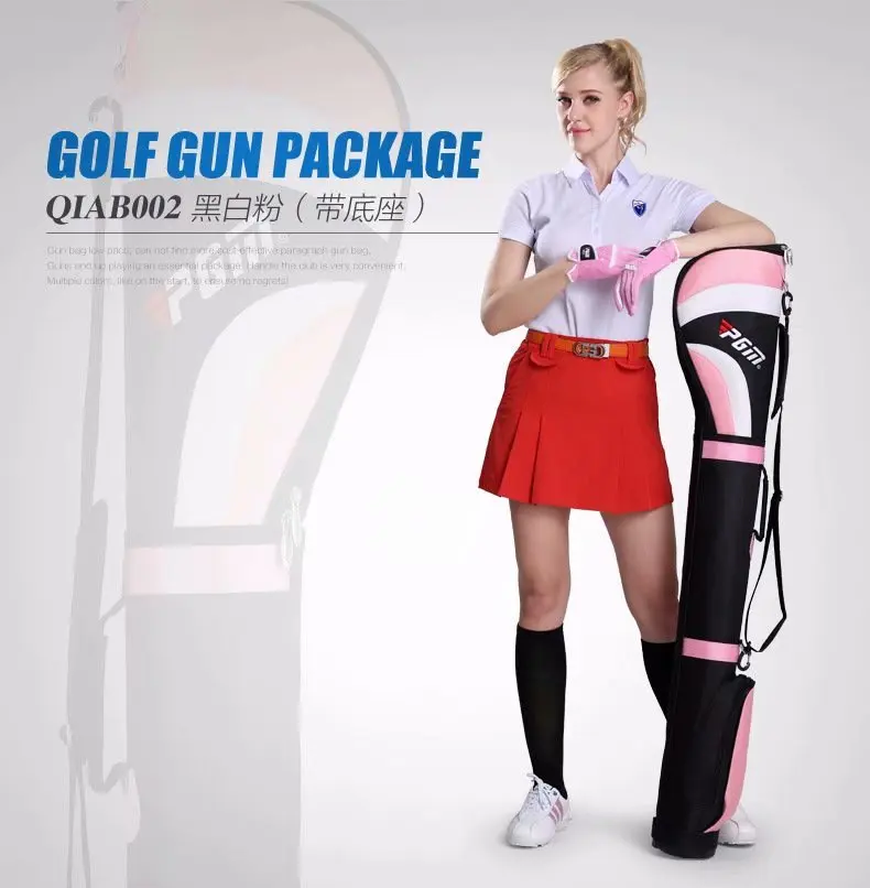PGM Golf Gun Bag For Unisex Outdoor Golf Travel Bag Lightweight Nylon Waterproof Sport Bag 5-7 Golf Clubs Capacity