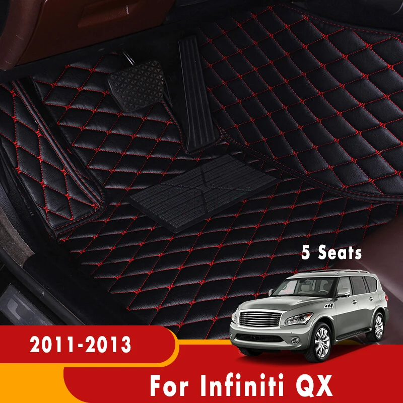 

Для Infiniti QX 2011 2012 2013 напольные коврики для автомобиля на 5 сидений аксессуары для интерьера автомобиля ковры водонепроницаемые чехлы защитные коврики