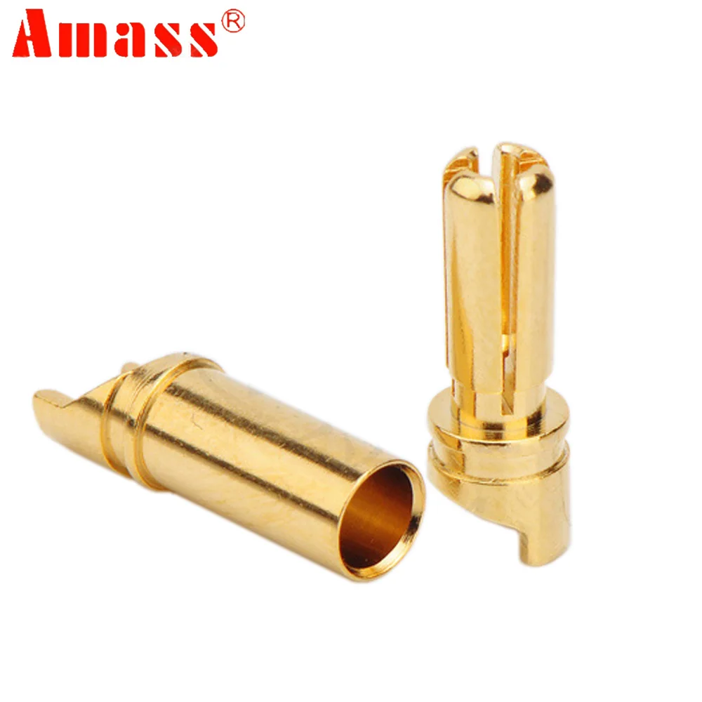 Amass GC 3514 3 5 мм Золотая пуля Разъем для RC ESC двигатель Lipo батарея Rc автомобиль