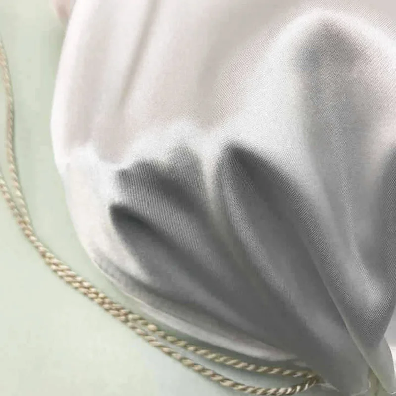 

1Pcs Drawstring Bag Fashion Sliver Satin Storage Bag Smooth Packaging Pouch Anti-dust Beam Pocket Multi-capacity Shoes Bag Pouch