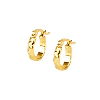 gold color stainless steel small hoop earring for women 15mm ladies new ear accessories wholesale fashion jewelry 2021
