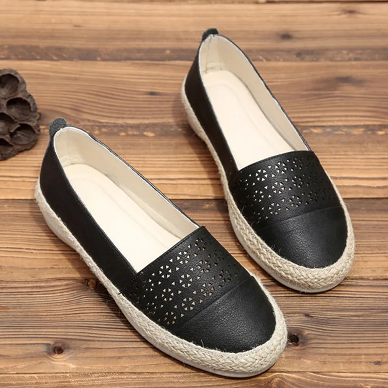 

BEYARNE2019 Spring Genuine Leather Women Oxfords Shoes Retro Slip On Female Flats Shoes Shallow Leather Shoes Zapatos MujerE854