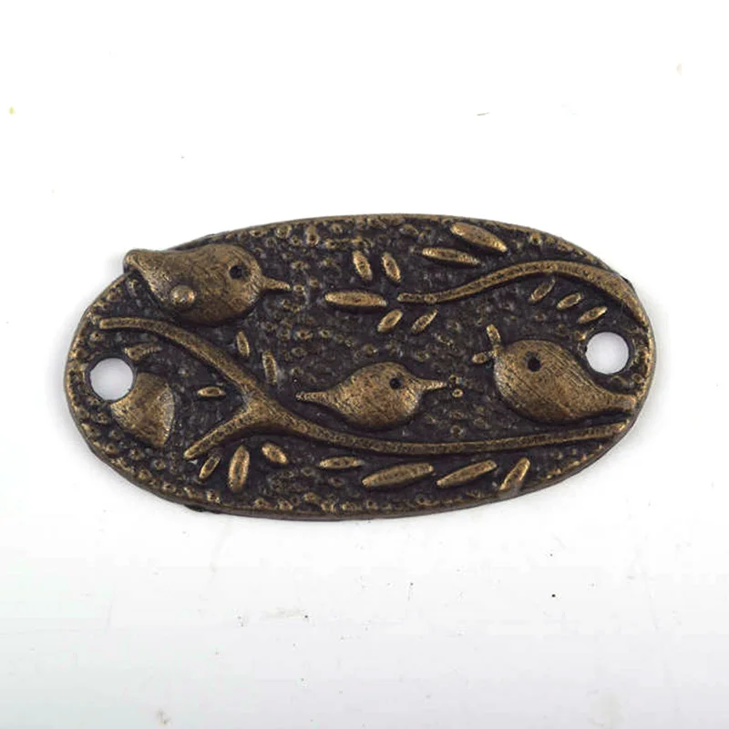 Бронзовый соединитель для браслетов с узором в виде птиц toneответа 20 шт./лот