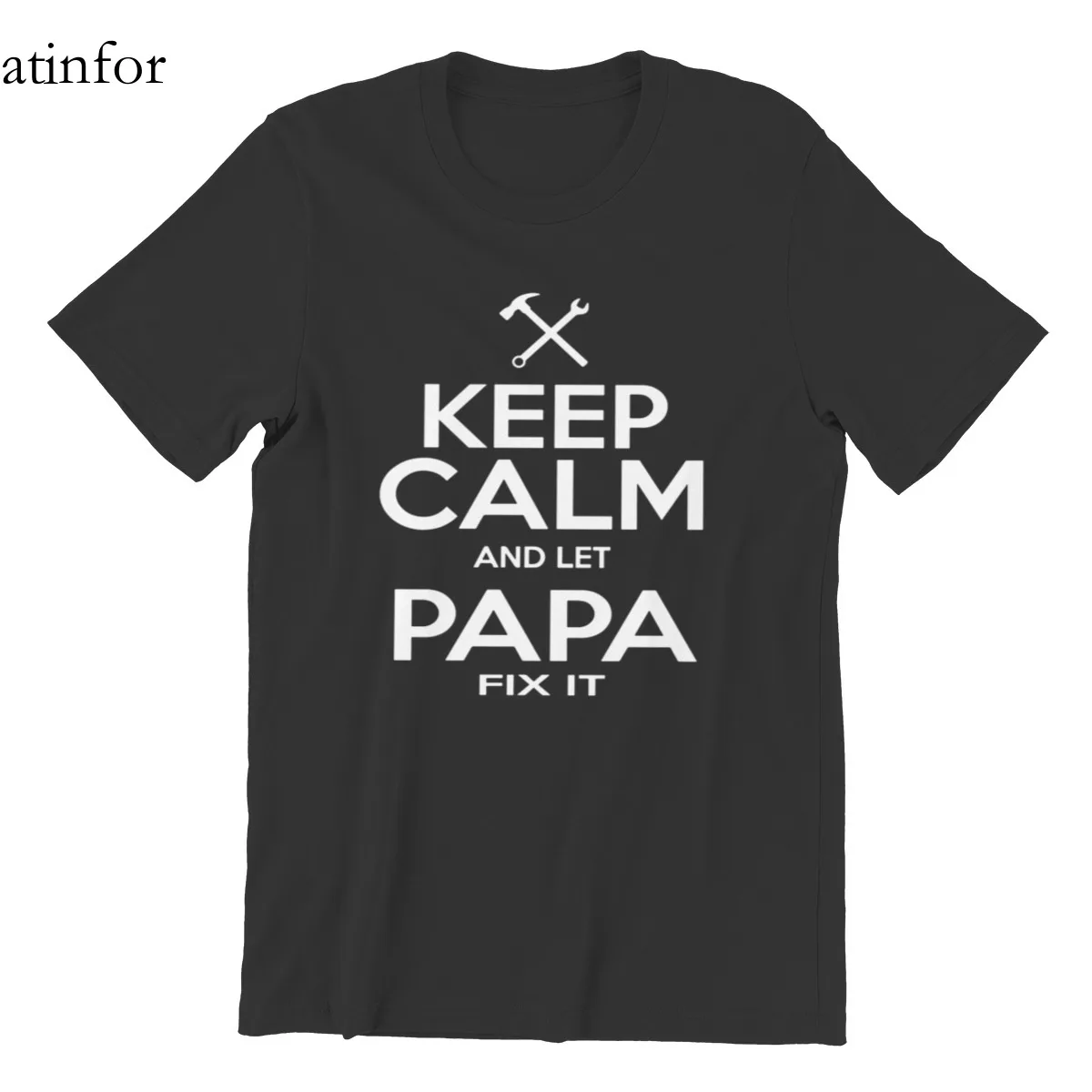 

Забавные розовые Топы Keep Calm and Let Papa Fix It в стиле хип-хоп Винтажные Футболки унисекс 59345