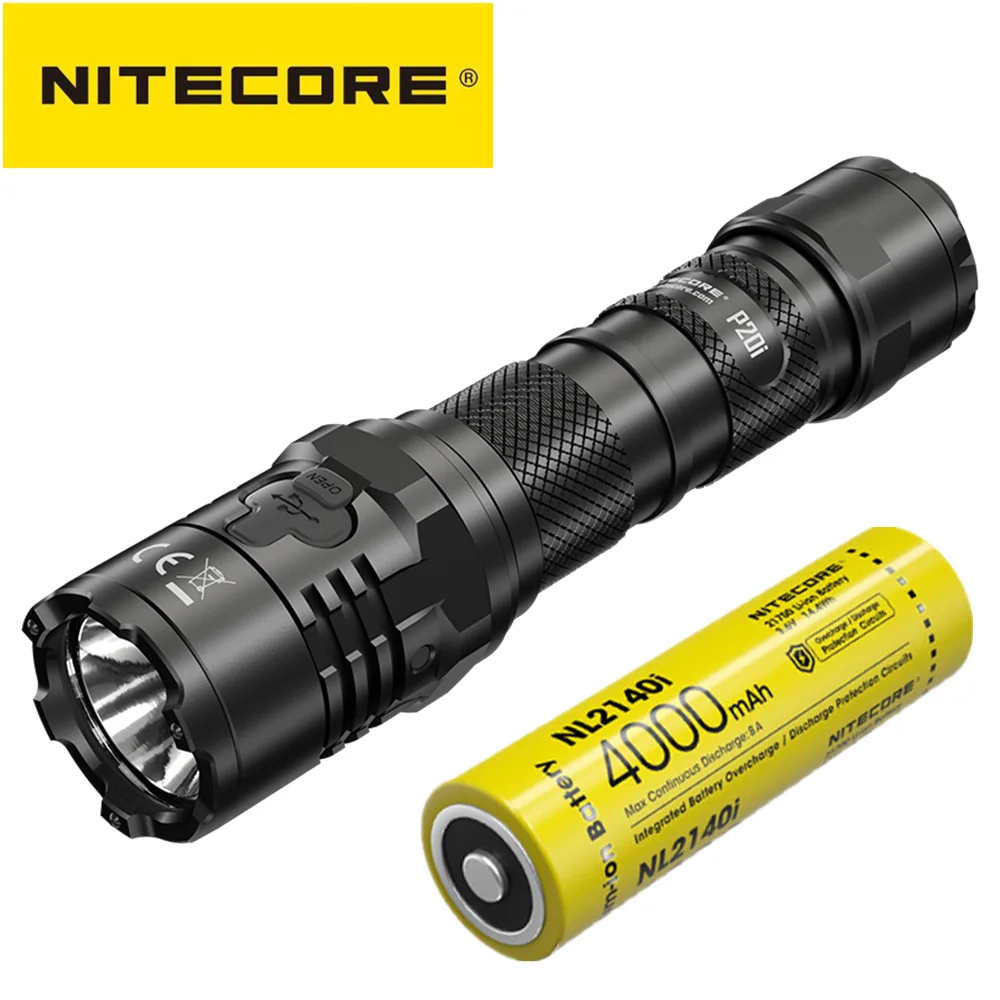 

Original NITECORE P20i Flashlight Uses Luminus SST-40-W LED 1800 Lumens USB-C Direct Charging Law Enforcement Torch