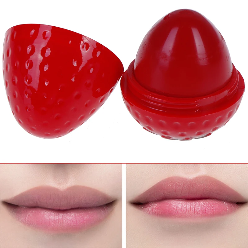 

1X Strawberry Moisturizer Makeup Lipbalm Cosmetics Lip Lipstick Lipgloss Lip