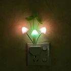 Датчик освещенности гриб кролик светодиодный светильник RGB милый грибок детская спальня Dedside Plug настенный светильник Dream Night светильник